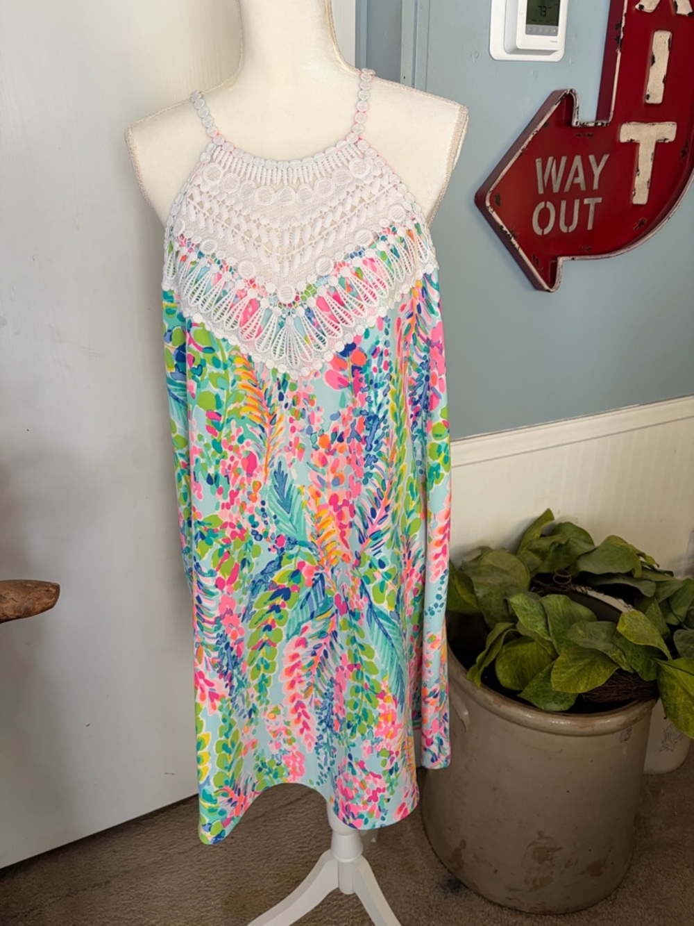 Lilly Pulitzer Pink-Accent Floral Sundress
